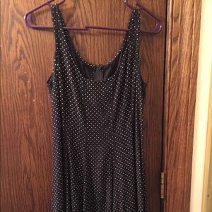 Vintage poke-a-dot swing dress